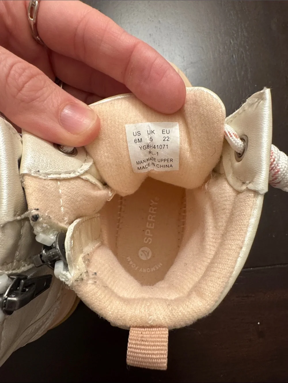 Sperry Kids Pink and Cream Waterproof Duck Boots